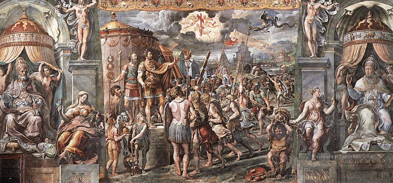 Vision de la Croix Renaissance Raphaël Peintures à l'huile